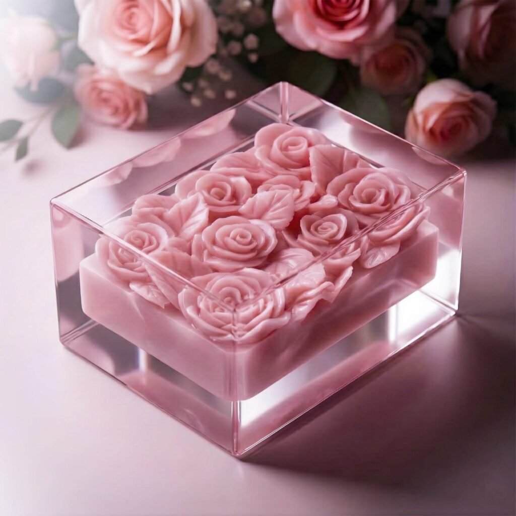 HANDMADE TRANSPARENT SOAP – BLOSSOM PINK